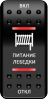 Переключатель Pro-Knopka, (ВКЛ)-ОТКЛ-(ВКЛ), Печать, верх/низ: Красный/Красный, "Питание лебедки"